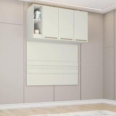 Imagem de Ponte Guarda-roupa Casal 3 Portas 1450mm Seletto Areia HP