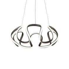 Imagem de Lustre Pendente Nordecor Misa 2086 Marrom Led Bivolt