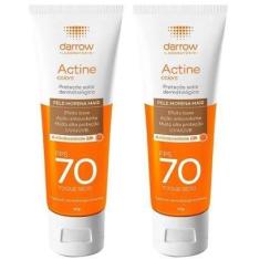 Imagem de Darrow Actine Colors Kit com 2 Unidades – Protetor Solar Facial com Cor FPS70 – Pele Morena Mais 40g-Unissex