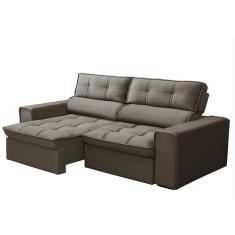 Imagem de Sofá Retrátil Reclinável 3 Lugares 200cm Blanches F05 Veludo Castor - Mpozenato