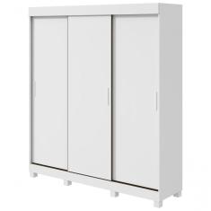 Imagem de Guarda Roupa Saion 3 Portas Sem Espelho Com Pés Branco