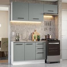 Imagem de Armário de Cozinha Compacta 180cm Branco/cinza Agata Madesa 09