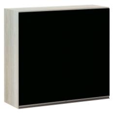 Imagem de Armário Luciane 80cm 2 Portas Luci Legno Crema C/Preto Tx