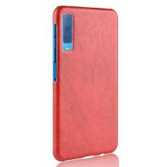 Imagem de Capa para Samsung Galaxy A7 2018/ A750, capa para celular Rugged Shield 360° Proteja seu telefone Capa de couro granulado para Samsung Galaxy A7 2018/ A750