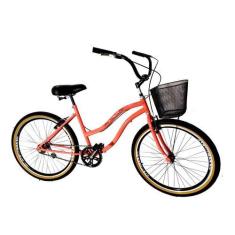 Imagem de Bicicleta Aro 26 Adulto Com Aros Aero Freios Alumínio Salmão - Maria C
