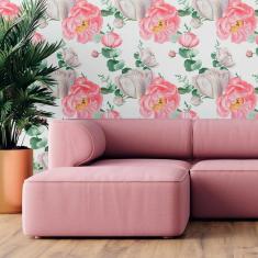 Imagem de Papel De Parede Adesivo Lisianthus N09046 Rolo 0,58x3,00M