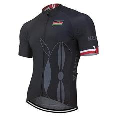Imagem de Camisa masculina de ciclismo de manga curta Factory8 Team Kenya 