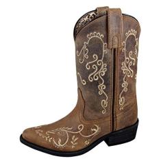 Imagem de Bota feminina Smoky Mountain Jolene envelhecida Western Bico fino, marrom