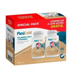 Imagem de Flexigold Colágeno Tipo 2 Kit 60 Cápsulas Vitaminas Sem Sabor - Herbam