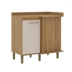 Imagem de Balcão de Cozinha de Canto Ipê/Cristalo - Decibal