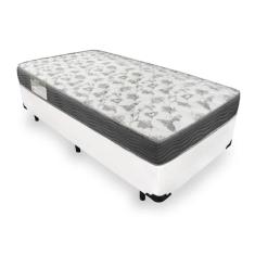 Imagem de Cama Box Solteiro Blindada + Colchão De Espuma D33 - Ortobom - Iso 100 88x188x53cm Branco
