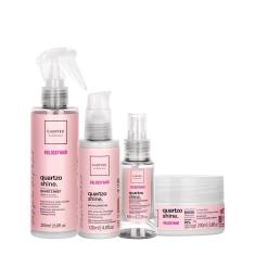 Imagem de Kit Cadiveu Professional Quartzo Shine Fluído Balm Máscara e Óleo (4 produtos)