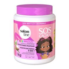 Imagem de Creme para Pentear Salon Line S.O.S Cachos Kids Hidratação Multifuncional 5 em 1Kg