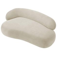 Imagem de Divã Recamier Luxo Canadá 200cm Lado Direito Bouclé Adj Decor Bege