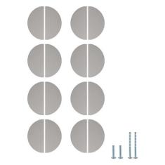 Imagem de Evionlin Puxadores de gaveta infantis semicirculares coloridos de liga de alumínio cinza escuro de 12,7 cm - puxadores de armário funcionais e funcionais