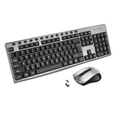 Imagem de Acessórios para computador KB6600 104 TECHAS 2.4G Teclado sem fio e conjunto de mouse