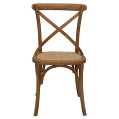 Imagem de Kit 4 Cadeiras Decorativas Sala De Jantar Cozinha Danna Rattan Natural Bétula- Gran Belo