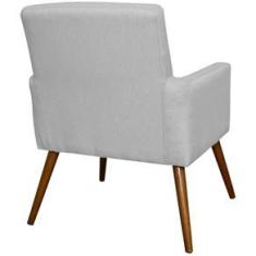 Imagem de Poltrona Decorativa Para Sala de Estar e Recepção Maria W01 Linho