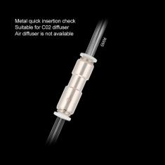 Imagem de Tubo de conexão direta de metal Conexão rápida do tubo de ar Conexão do difusor de ar