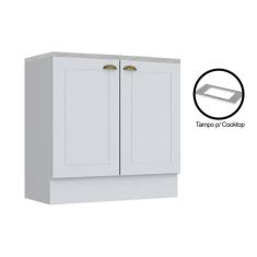 Imagem de Gabinete Henn Americana c/ Tampo p/ Cooktop Branco