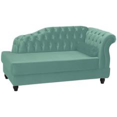 Imagem de Recamier Diva Chaise Capitone 160 cm Pes MDF Gane SL 946 Veludo Peer