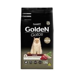 Imagem de Ração Golden Gatos Adultos Castrados Carne 1Kg