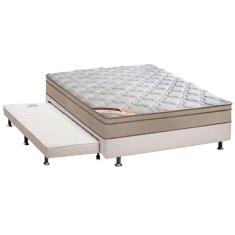 Imagem de Cama Box C/auxiliar Casal: Colchão Castor Bonnel Revolution + Base Crc Courano Black(138x188)