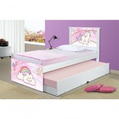 Imagem de Cama Unicórnio Uni Com Auxiliar E Colchões