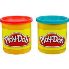 Imagem de Play-Doh Potes Vermelho e Azul - Hasbro 23656