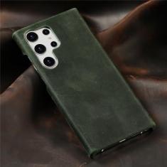 Imagem de Capa de telefone de couro pull-up para samsung galaxy s24 s23 ultra s24 plus s23ultra s24ultra s22ultra capa traseira, verde, para galaxy s24 plus