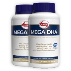 Imagem de Kit 2 X Mega DHA 1000mg 120 Capsulas Vitafor