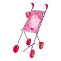 Imagem de Carrinho De Boneca Semi Luxo I Com Capota Rosa - Oliveira