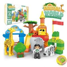 Imagem de Blocos De Montar Duplos Animais 78Pcs Jiestar