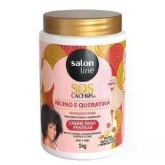Imagem de Creme para Pentear Sos Cachos Rícino Salon Line 1Kg