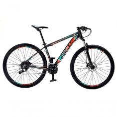 Imagem de Bicicleta Aro29 Krw Alumínio Shimano 24v Freio Hidráulico S5 15.5 Preto-Azul E Laranja