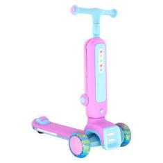 Imagem de Patinete 2 em 1 Radical Infantil 3 Rodas em Pé ou Sentado Com Luz Som 