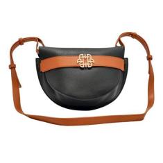 Imagem de Bolsa Feminina transversal Estruturada Aba Bicolor Ana Hickmann, Preto
