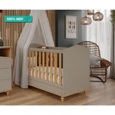 Imagem de Berço Mini Cama Montessoriano 100% Mdf Mimo Permobili Fendi/Nature Fendi/Nature