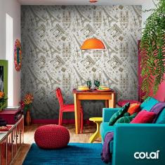 Imagem de Papel De Parede Adesivo Lavável Paris Vintage 6M