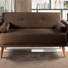 Imagem de Namoradeira Moderna Decoração Sala, Varanda, Recepção Luma Marrom