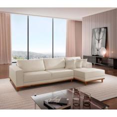 Imagem de Sofá Cronos Linho 250cm Chaise Lado Direito Meu Sofá Online