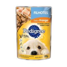 Imagem de Ração Úmida Pedigree Sachê Vital Pro Cães Filh Frango 100G