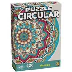 Imagem de Quebra-Cabeça Circular Mandala 600 Peças - Grow 4163