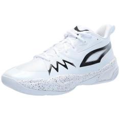 Imagem de PUMA Tênis de basquete masculino Genetics, Speckle-puma branco, 39