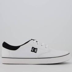 Imagem de Tênis DC Plaza Lite Branco e Preto-Masculino