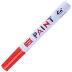 Imagem de Caneta Paint Mark Pinta Metal Plástico Sola Tênis Pneu, Vermelho
