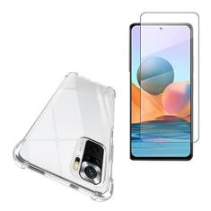 Imagem de Kit Capinha de Celular Anit Impacto Compatível Xiaomi Redmi Note 10 Pro 6.67" + Película Vidro Temperado