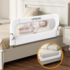 Imagem de Corrimão de cama dobrável UPGOGO para crianças pequenas Safety Baby Gu