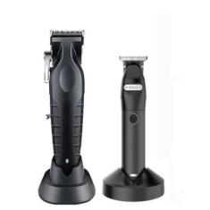 Imagem de Máquina De Cortar Cabelo Profissional Km 2296 + Maq.De Acabamento1753