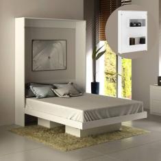 Imagem de Cama Articulada De Casal Com 2 Nichos Cm8016 Branca Tecnomobili